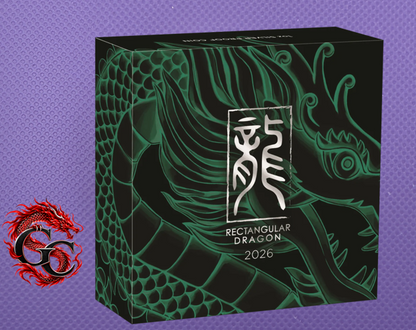2026-P Australia Dragon $1 1 oz .9999 Silver Proof Rectangular Box & COA