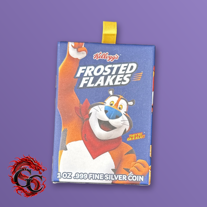 2024 Tony the Tiger Frosted Flakes 1 oz .999 Silver Colorized Shaped Coin