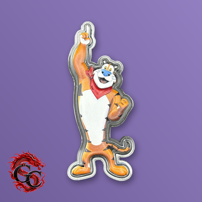 2024 Tony the Tiger Frosted Flakes 1 oz .999 Silver Colorized Shaped Coin