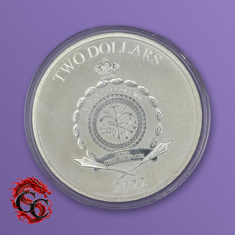 2022 Niue $2 Star Wars Grogu 1 oz .999 Silver BU