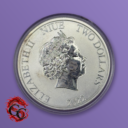 Niue 2022 $2 Star Wars Classic Darth Vader 1 oz .999 Silver BU