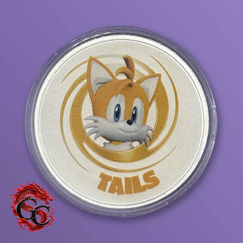 Sonic the Hedgehog Tails and Group 1 oz .999 Silver Colorized Round