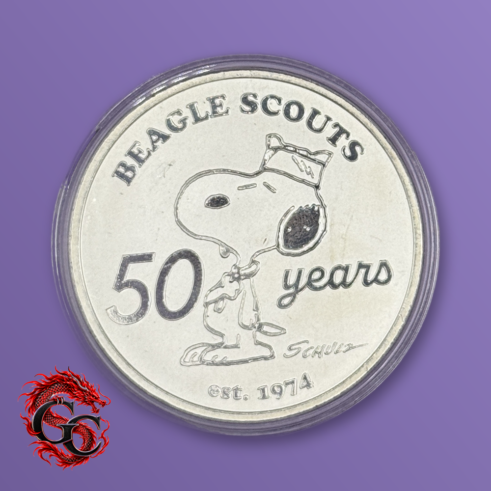 2024 Peanuts Beagle Scouts 50 Years 1 oz .999 Silver Round