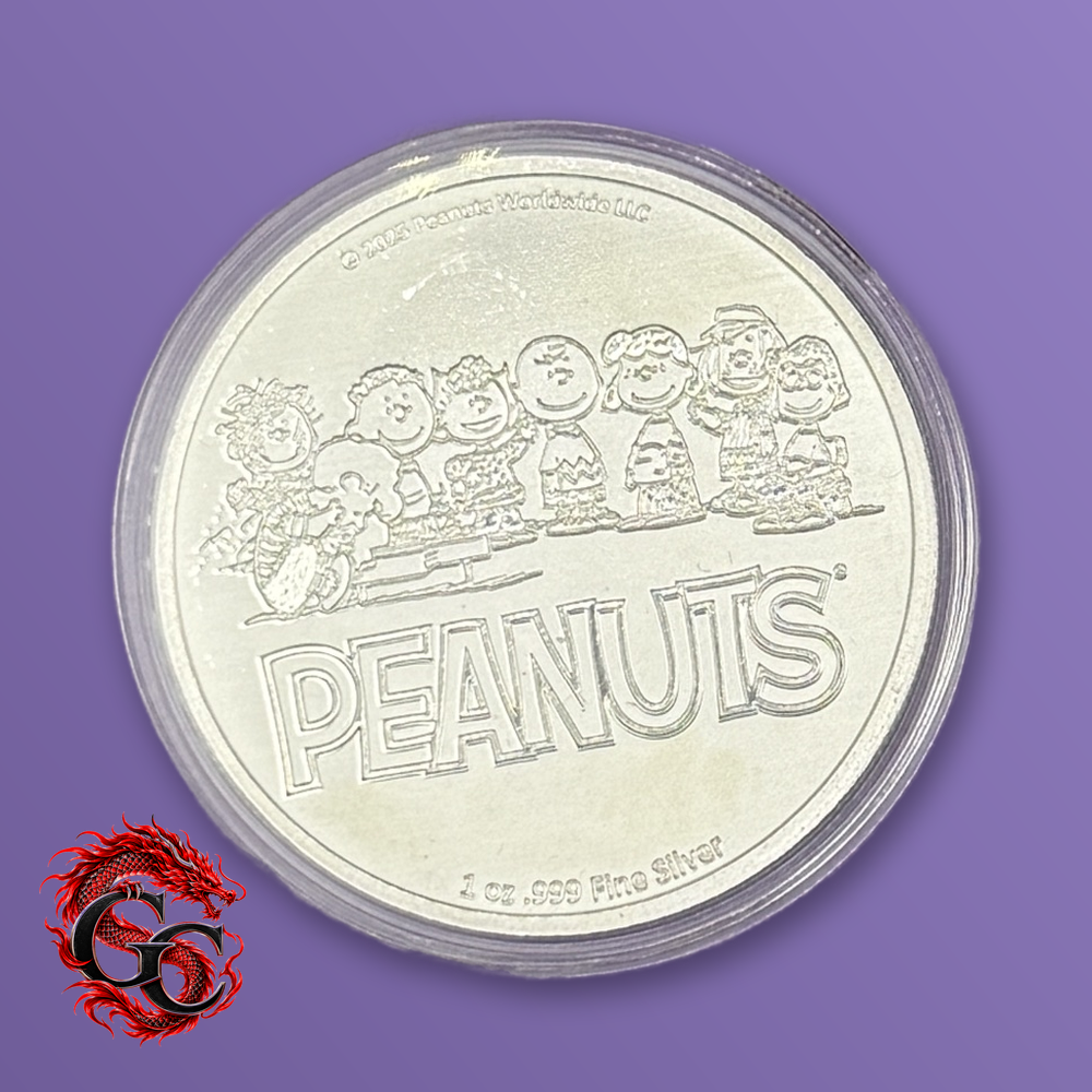 Peanuts Gang and Smack! 1 oz .999 Silver Colorized Round