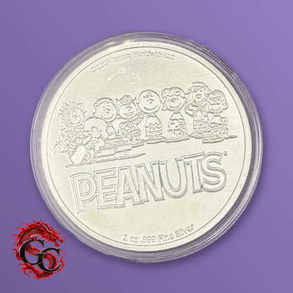 Peanuts Gang and Smack! 1 oz .999 Silver Colorized Round