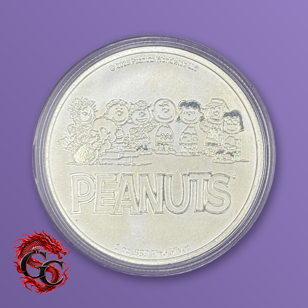 Peanuts Charlie Brown Kite-Eating Tree Chomp 1 oz .999 Silver Round