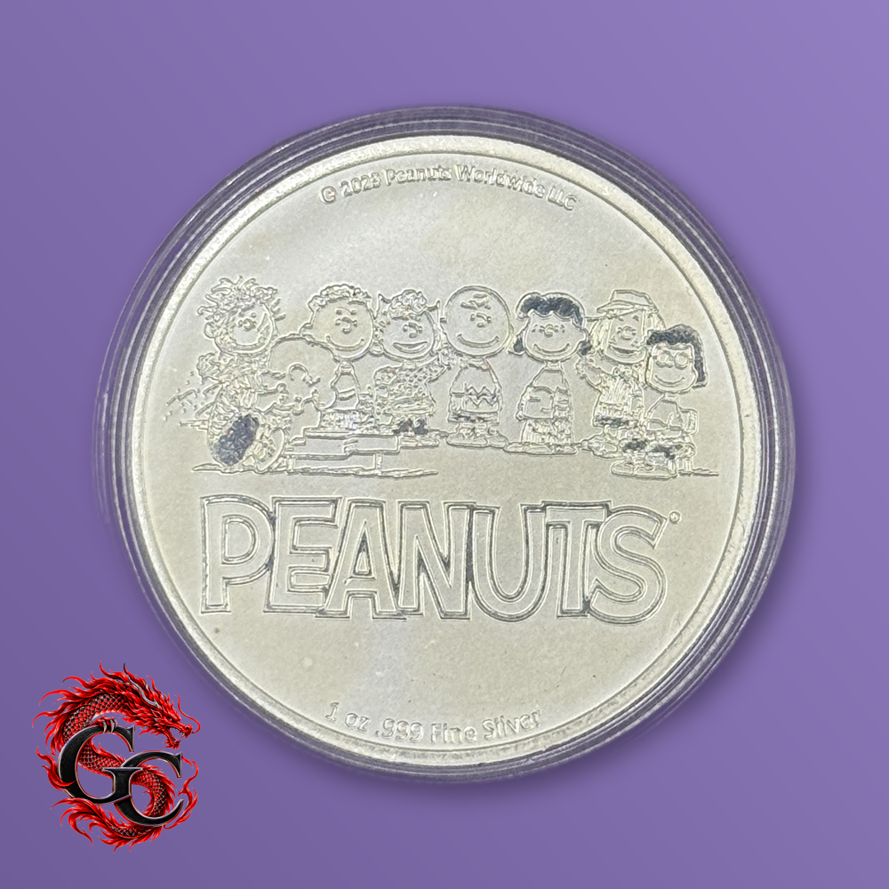 Peanuts Charlie Brown Kite-Eating Tree Chomp 1 oz .999 Silver Round