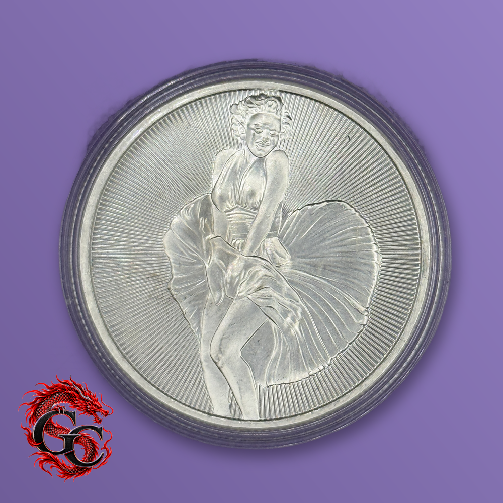 Marilyn Monroe 1 oz .999 Silver Round