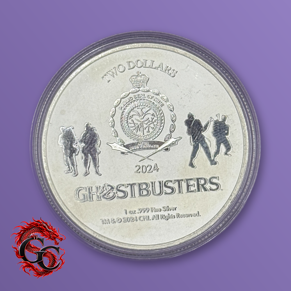 2024 Niue $2 Ghostbusters 1 oz .999 Silver BU