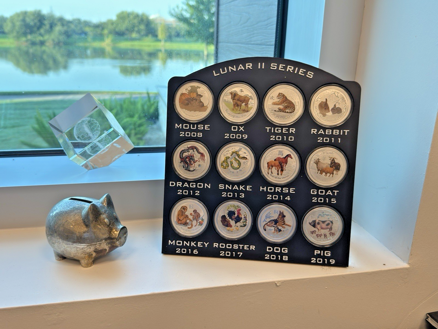 Lunar Series II Colorized, Complete Set, 1 oz Silver (2008-2019)