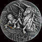 2022 Niue The Witcher: Time of Contempt 2 oz Silver Antiqued Coin w/ Box & COA