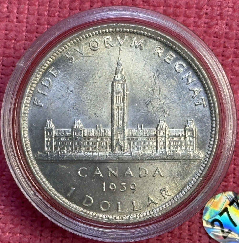 1939 Canadian Silver Dollar - WOW!!