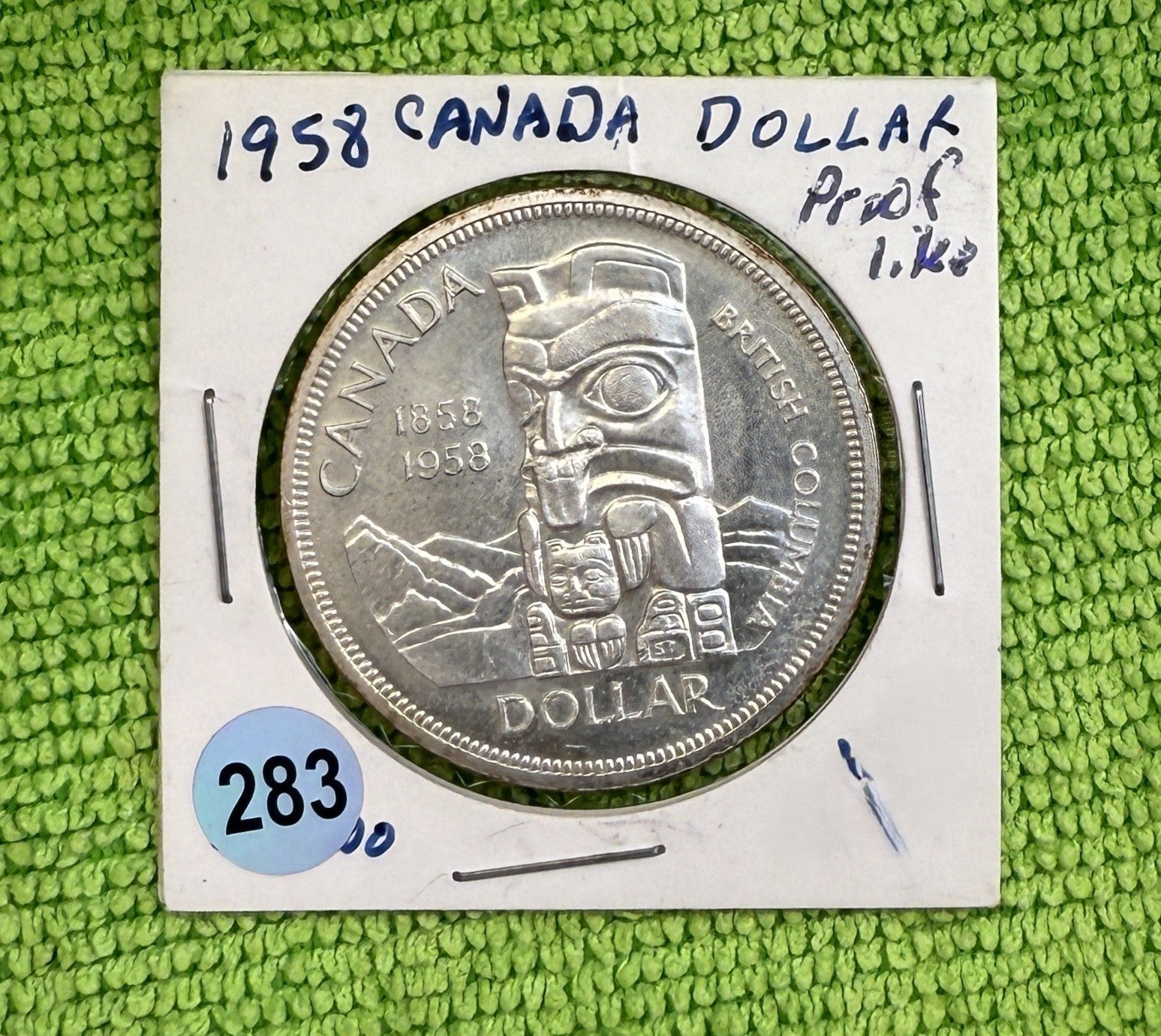 1958 Canadian Silver Dollar - PROOF LIKE