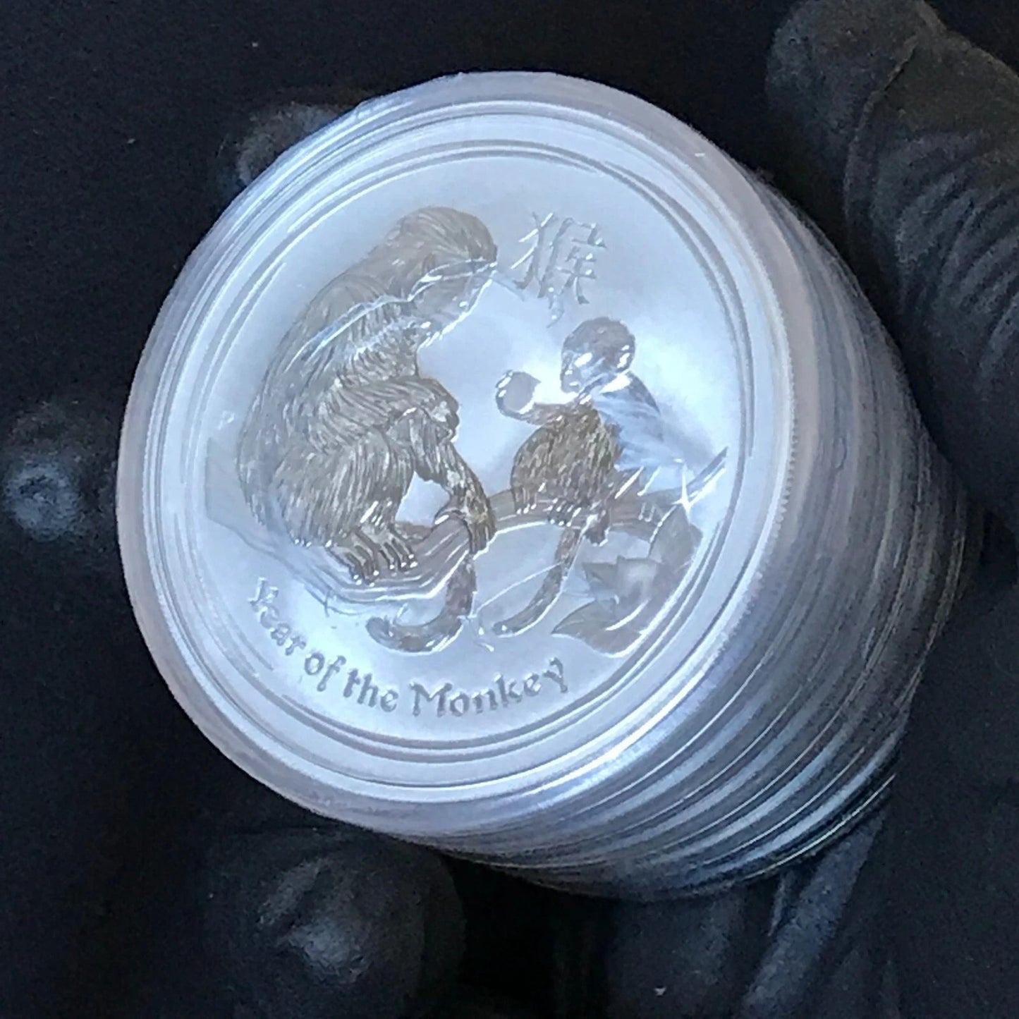 2016 Australia Year of The Monkey Perth 1 Oz 999 Fine Silver Coin - In Capsule