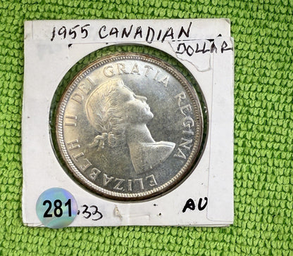 1955 Canadian Silver Dollar