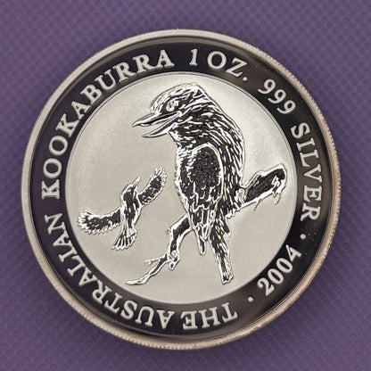 2004-P Australia Kookaburra $1 1 oz .999 Silver Coin BU