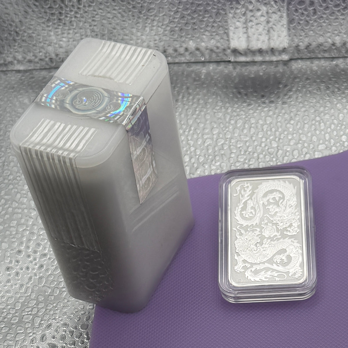 2020 Perth Mint Lunar Dragon 1 oz .9999 Silver Bar from Tube