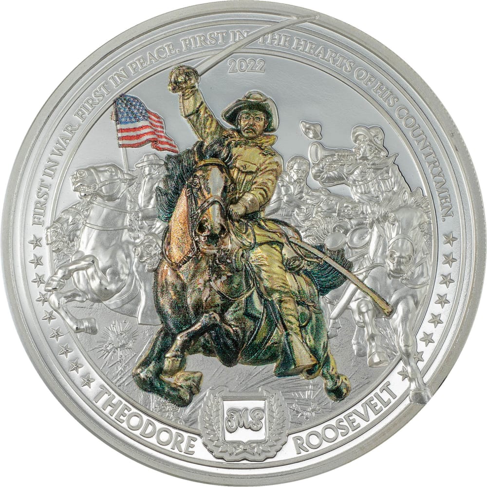 2022 Cook Islands $10 Theodore Roosevelt 2 oz Silver NGC PF70 Ultra Cameo