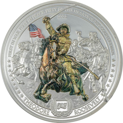 2022 Cook Islands $10 Theodore Roosevelt 2 oz Silver NGC PF70 Ultra Cameo