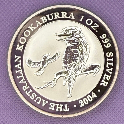2004-P Australia Kookaburra $1 1 oz .999 Silver Coin BU