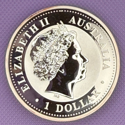 2004-P Australia Kookaburra $1 1 oz .999 Silver Coin BU
