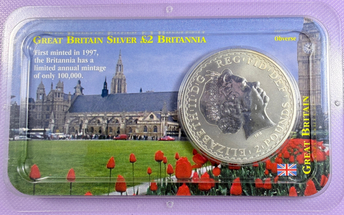 2000 Great Britain Britannia 1 oz Silver £2 Coin BU Littleton Coin Company