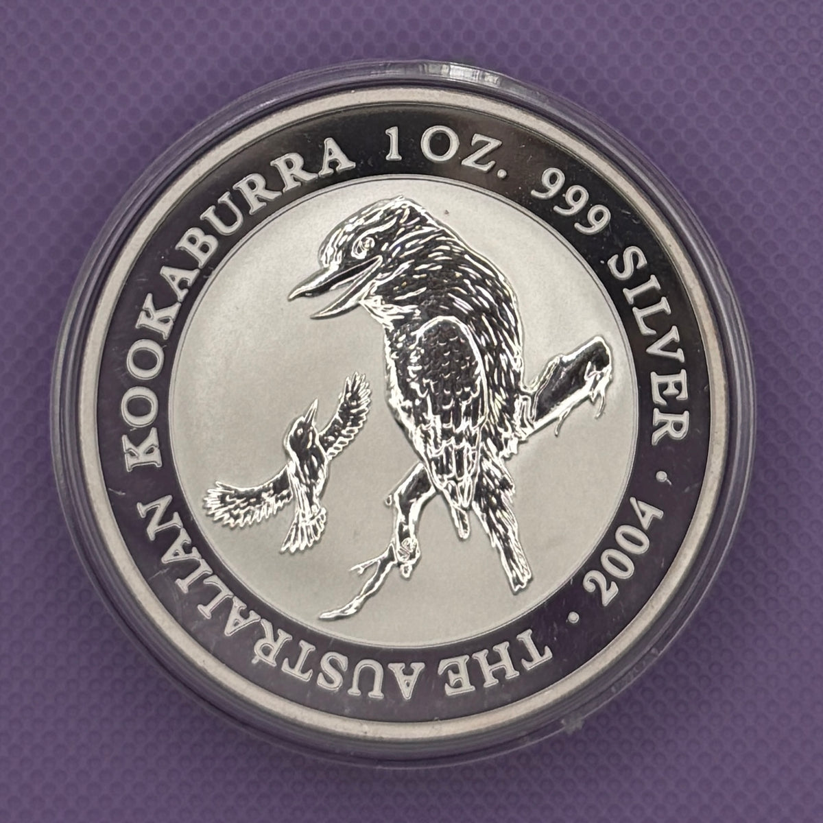 2004 Australia Kookaburra Moneda de Plata de 1 oz .999 Fina BU