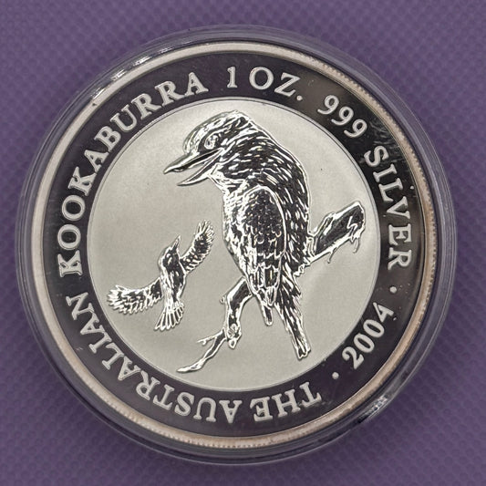2004-P Australia Kookaburra $1 1 oz .999 Silver Coin BU