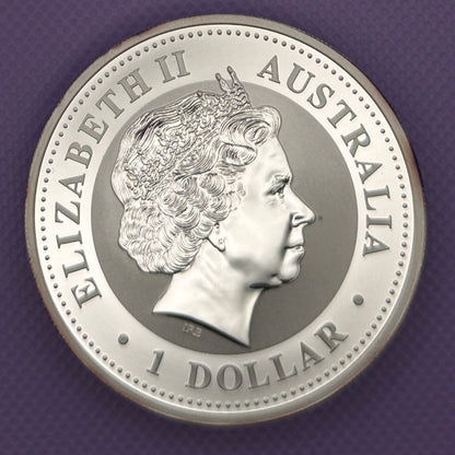 2004 Australia Kookaburra Moneda de Plata de 1 oz .999 Fina BU