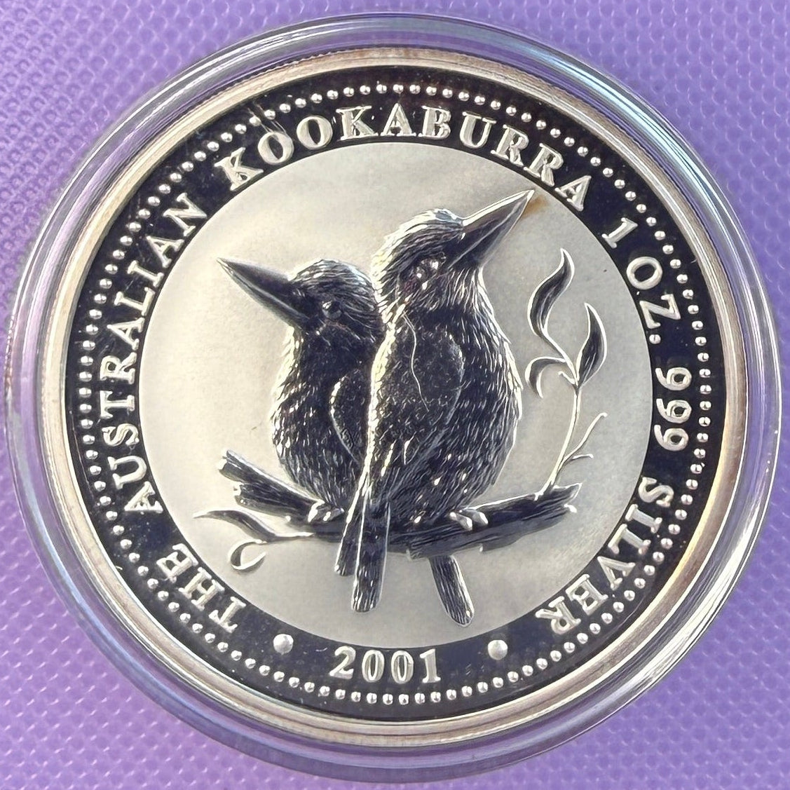 2001 Australia Kookaburra 1 oz Silver Coin .999 Fine Silver Coin