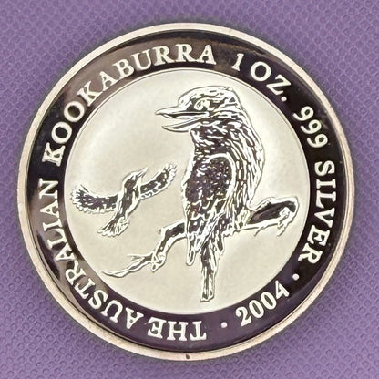 2004-P Australia Kookaburra $1 1 oz .999 Silver Coin BU
