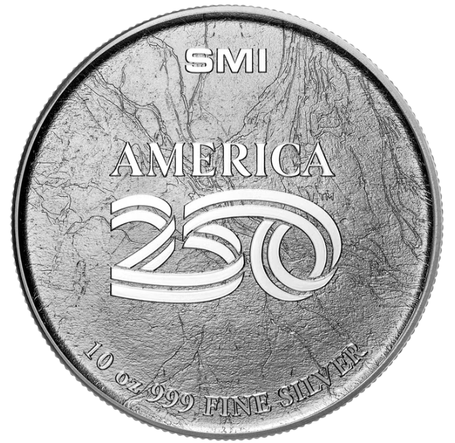 2026 Sunshine Mint America 250th American Bear 10 oz .999 Silver Round