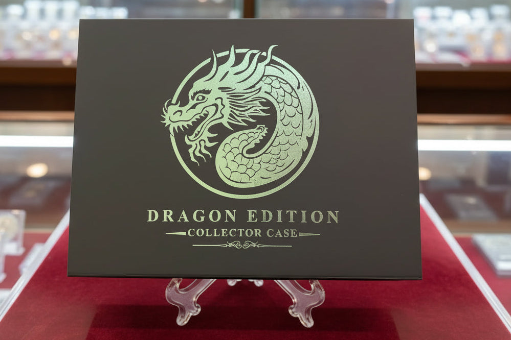Dragon Display Box for 10 x 2012 Series II Perth Mnt Yr of the Dragon 1 oz Colorized Silver Coins