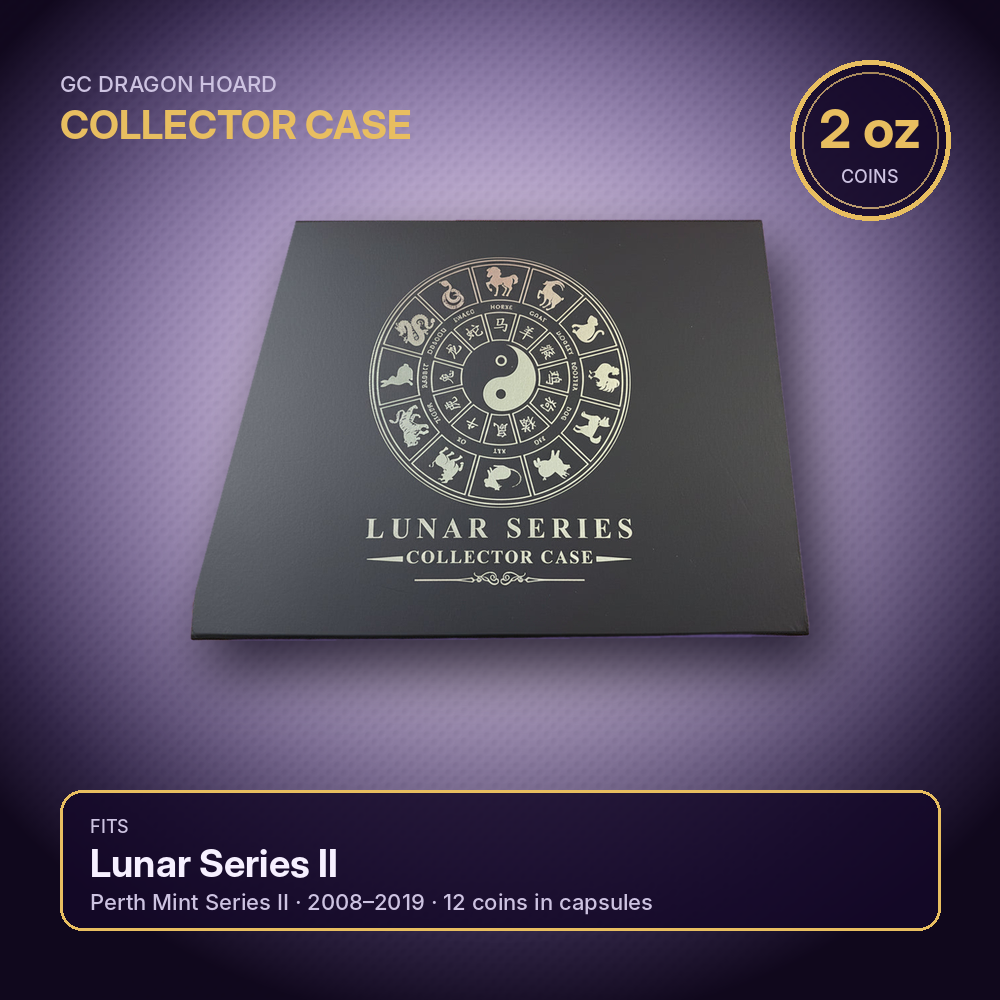 Lunar Silver Coin Storage Box – 2 oz – Series II Capsule Edition