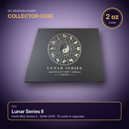 Lunar Silver Coin Storage Box – 2 oz – Series II Capsule Edition