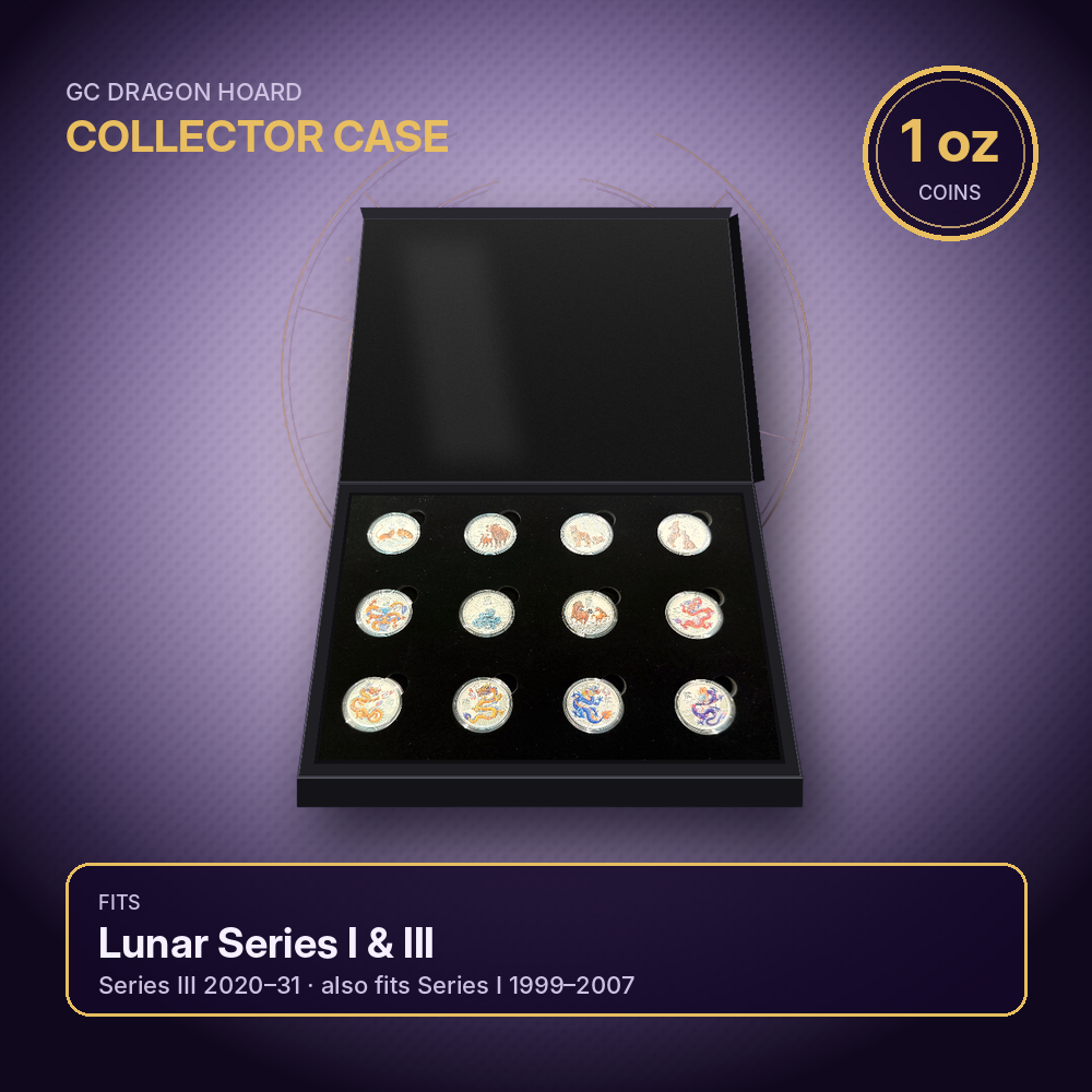 Lunar Silver Coin Storage Box – 1 oz – Series I & III Capsule Edition