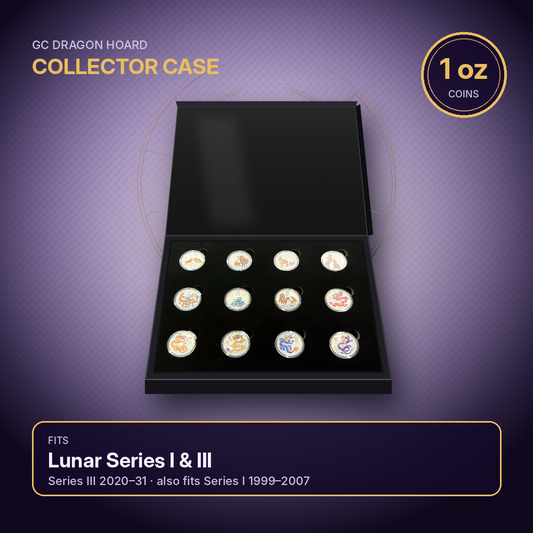 Lunar Silver Coin Storage Box – 1 oz – Series I & III Capsule Edition