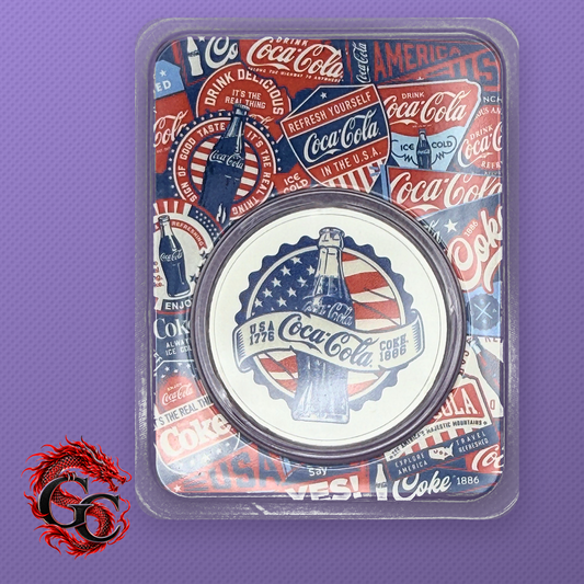 2026 PAMP Coca-Cola Americana 140th Anniversary 1 oz .999 Silver Round #4334
