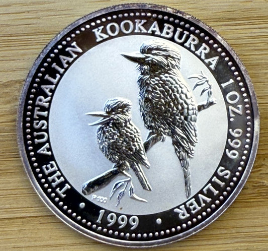 1999 Australia Kookaburra 1oz ☆Semi-Key Date!! ☆