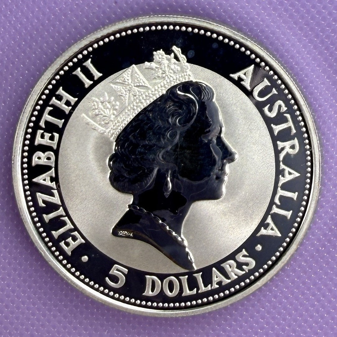 1991 Australia Kookaburra 1 oz Silver Coin .999 Fine Silver Coin BU