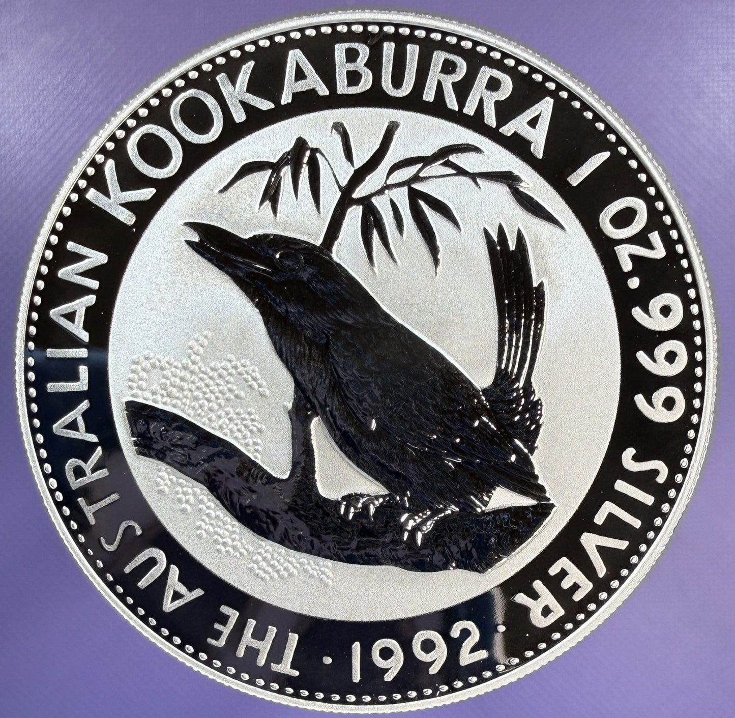 1992 Australia Kookaburra 1 oz Silver Coin .999 Fine BU