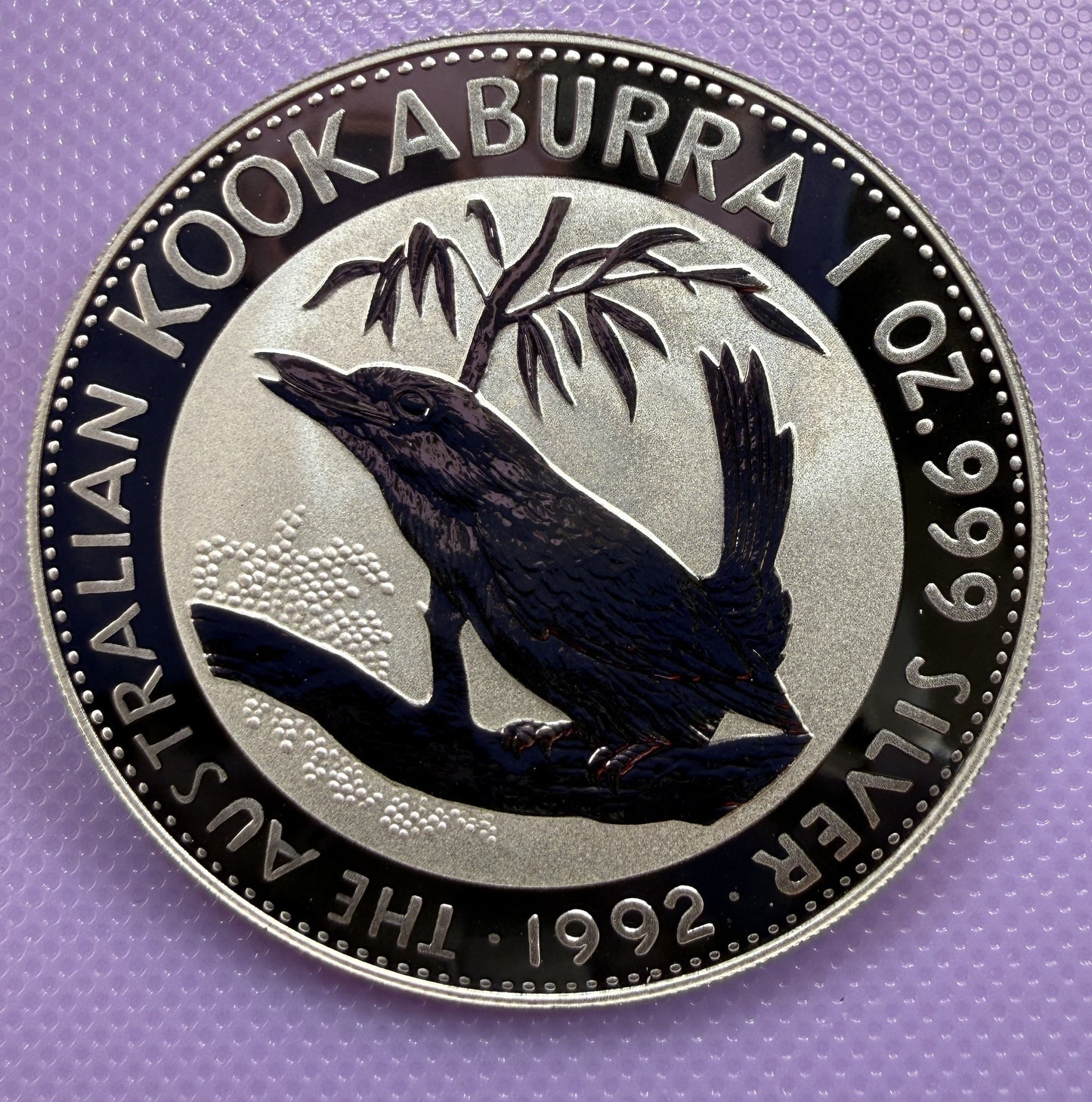 1992 Australia Kookaburra 1 oz Silver Coin .999 Fine BU