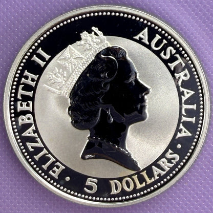 1991 Australia Kookaburra 1 oz Silver Coin .999 Fine Silver Coin BU