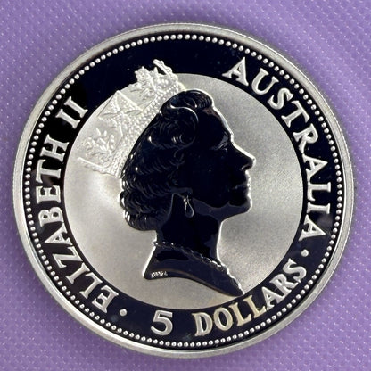 1991 Australia Kookaburra 1 oz Silver Coin .999 Fine Silver Coin BU