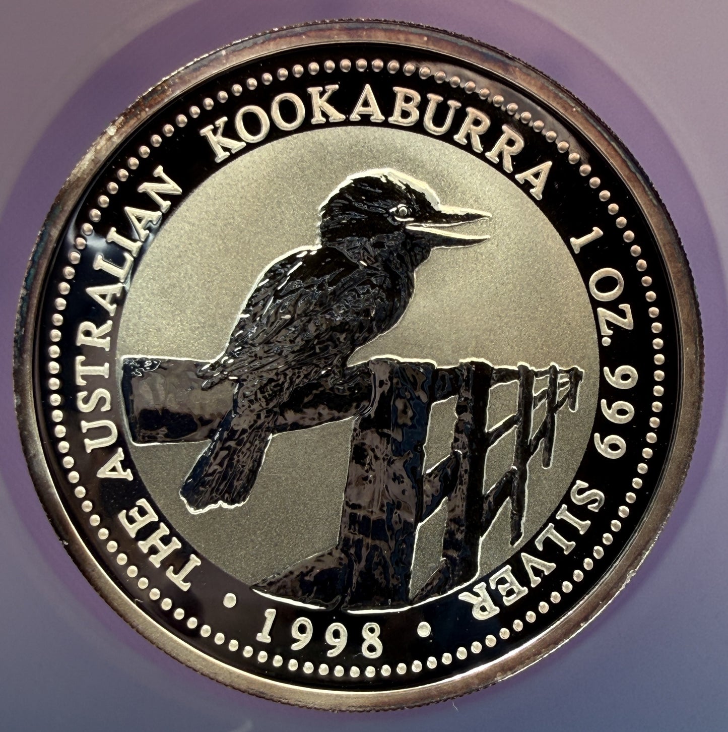 1998 Australia Kookaburra Key Date Early 1 Troy Oz .999