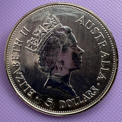 1990 Australia Kookaburra 1 oz Silver Coin .999 Fine BU