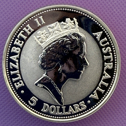 1991 Australia Kookaburra 1 oz Silver Coin .999 Fine BU