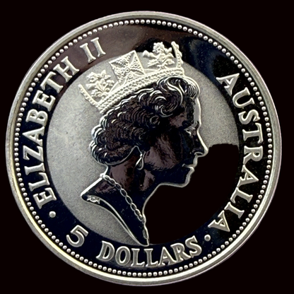 1991 Australia Kookaburra 1 oz Silver Coin .999 Fine BU