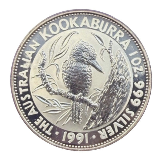 1991 Australia Kookaburra Coin BU