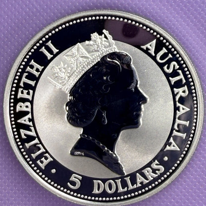 1991 Australia Kookaburra 1 oz Silver Coin .999 Fine Silver Coin BU
